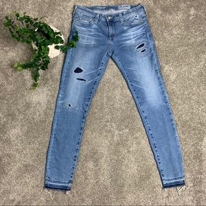 AG The legging Ankle Supper Skinny Ankle Distress